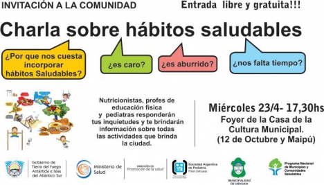 Se realizará charla abierta en el marco de las Jornadas Patagónicas Argentino Chilenas de Pediatría
