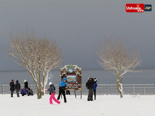 15:00 hs. Disfrutando de la nieve!