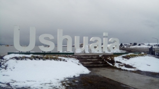 10:02 hs. Nieve de primavera en Ushuaia