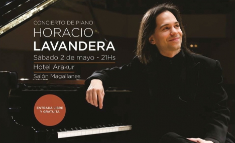 El pianista Horacio Lavandera brindará un concierto en Ushuaia