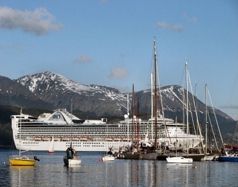 El crucero de gran porte Star Princess pasó por Ushuaia