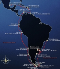 Ya se dirigen a Río de Janeiro los grandes veleros que llegarán en Marzo a Ushuaia