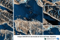 El satÃ©lite Saocom 1B registrÃ³ la Isla Grande de Tierra del Fuego