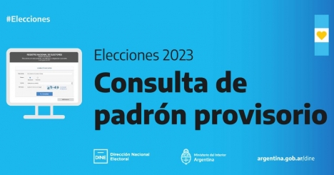 Habilitan el padrón provisorio 2023 para consultas