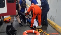 Hombre al agua: un tripulante del Le Lyrial se cayó en el puerto de Ushuaia