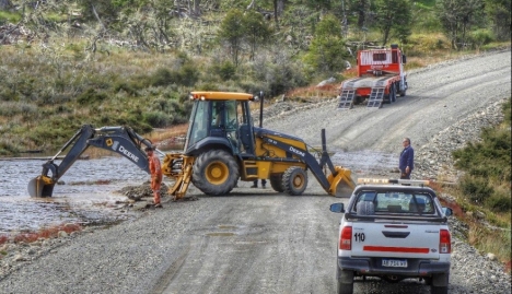 La DPV avanza en obras clave para mejorar la red vial fueguina antes del invierno